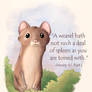 Shakespeare animals: Weasel's spleen