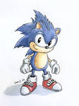 Watercolor Sonic by JoenSo