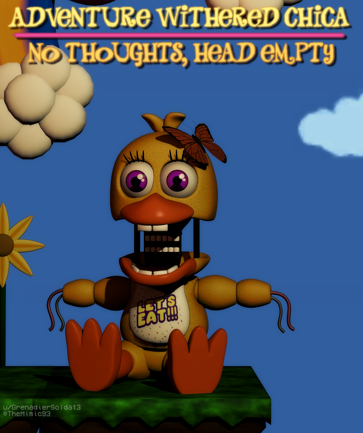 Withered Chica (Withereds 3) Poster for Sale by ItsameWario