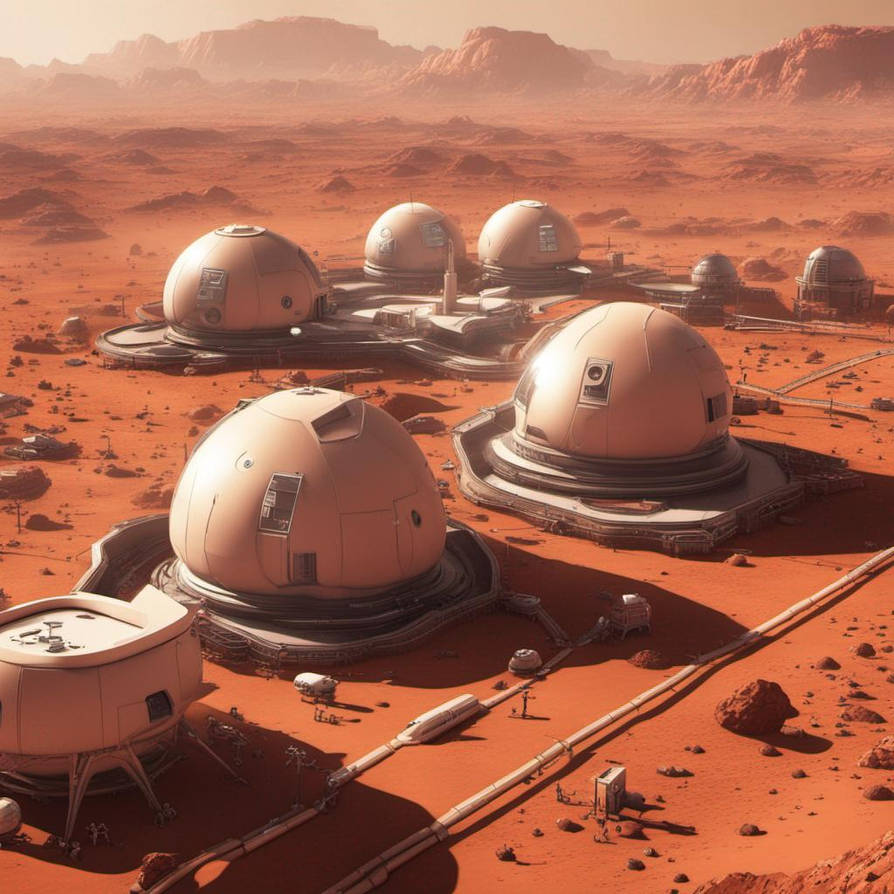 Mars Colony by introvertedSD on DeviantArt