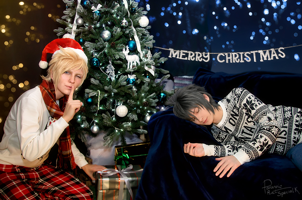 Final Fantasy XV - when Noct overslept Christmas