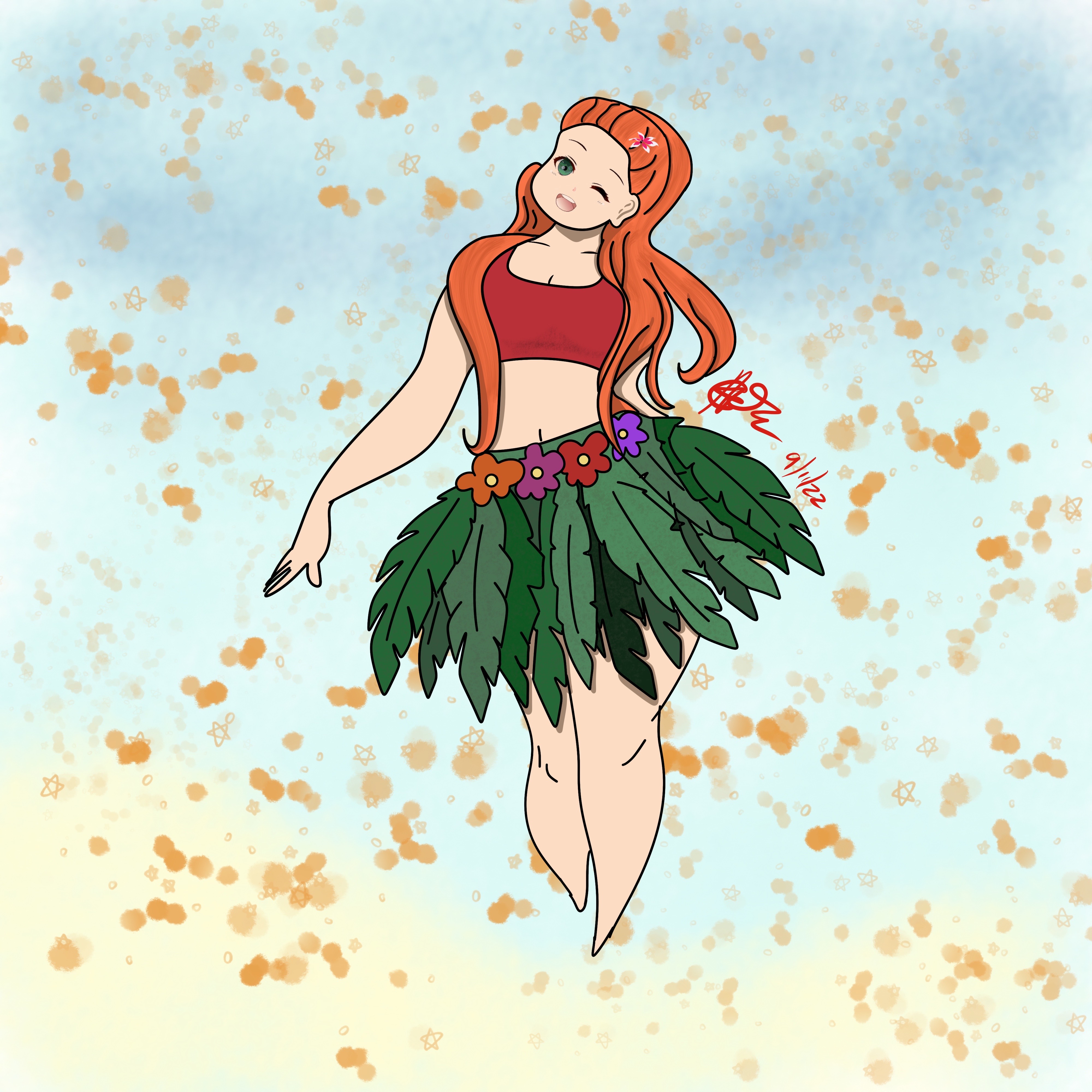 Hula Raferra Request: Hula Rafaella by SneddyBear on DeviantArt