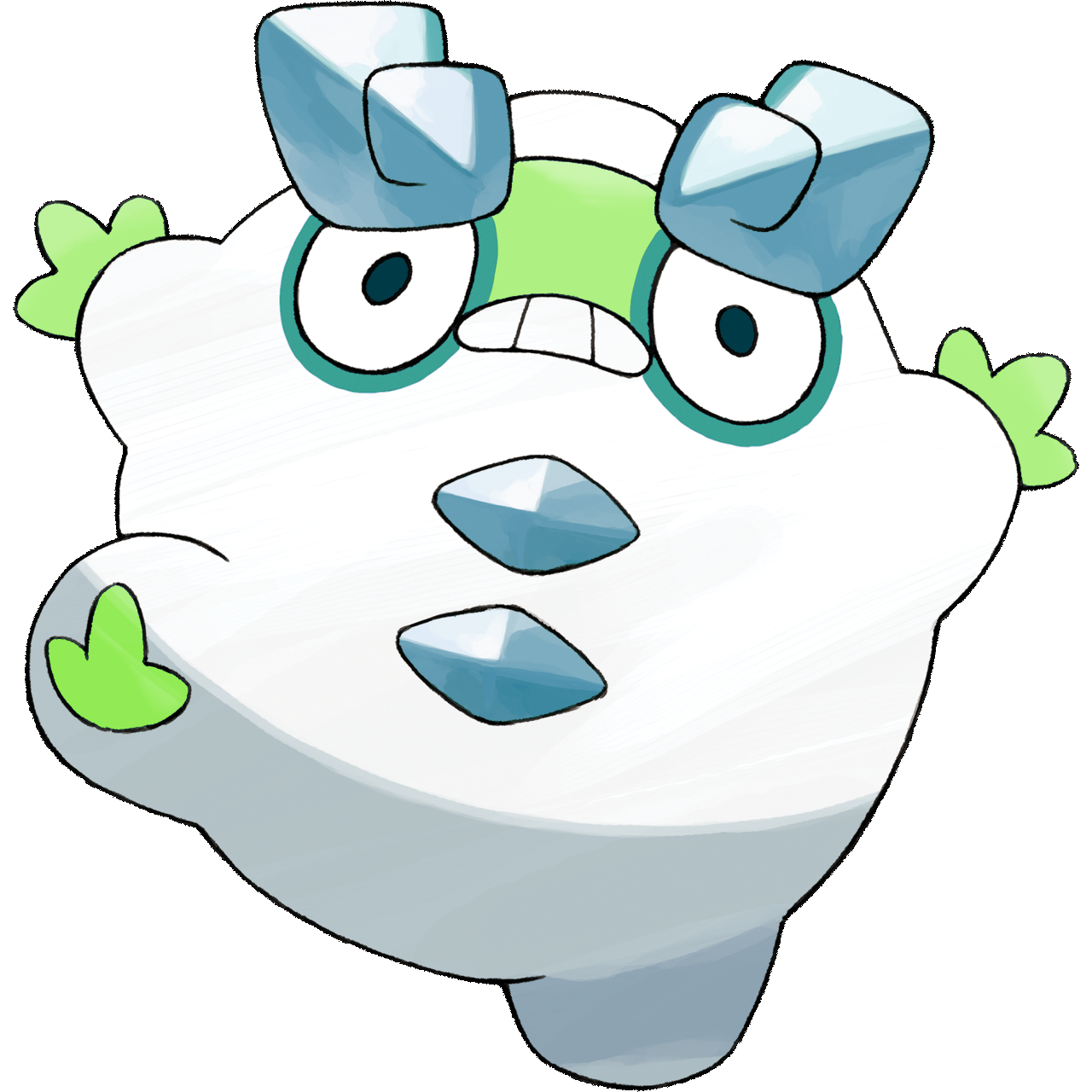 Galarian Darumaka's Shiny by ShinyRemakin on DeviantArt