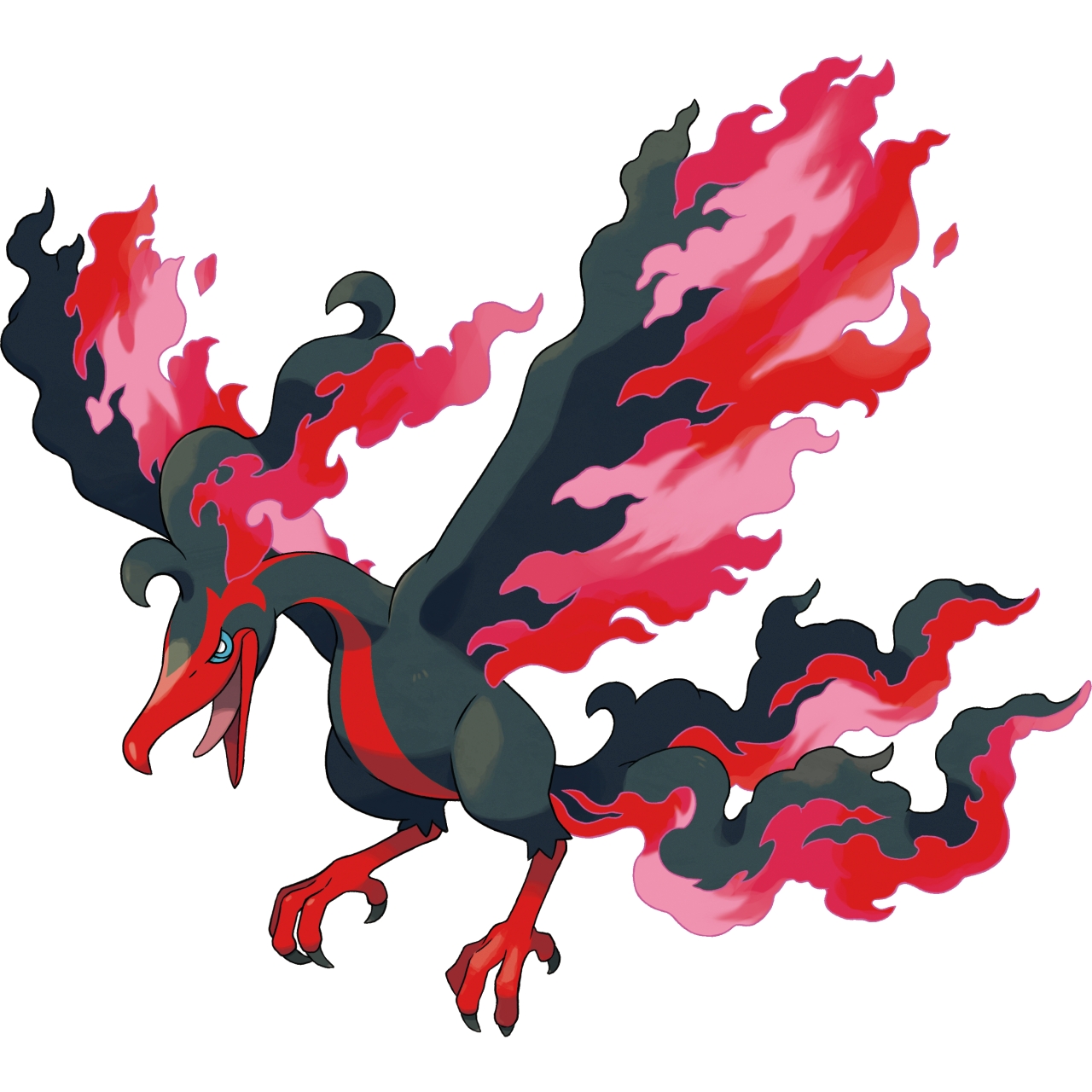 Shiny Galarian Moltres by TheGlitchyDemon on DeviantArt