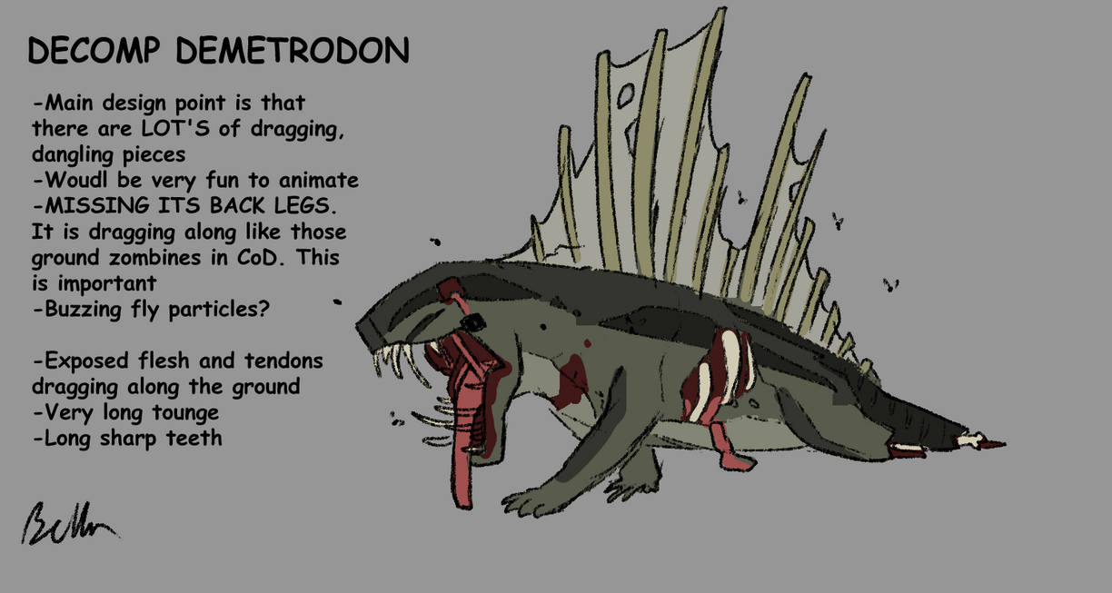 Decomp Decomp Dimetrodon by Bellasauruss on DeviantArt