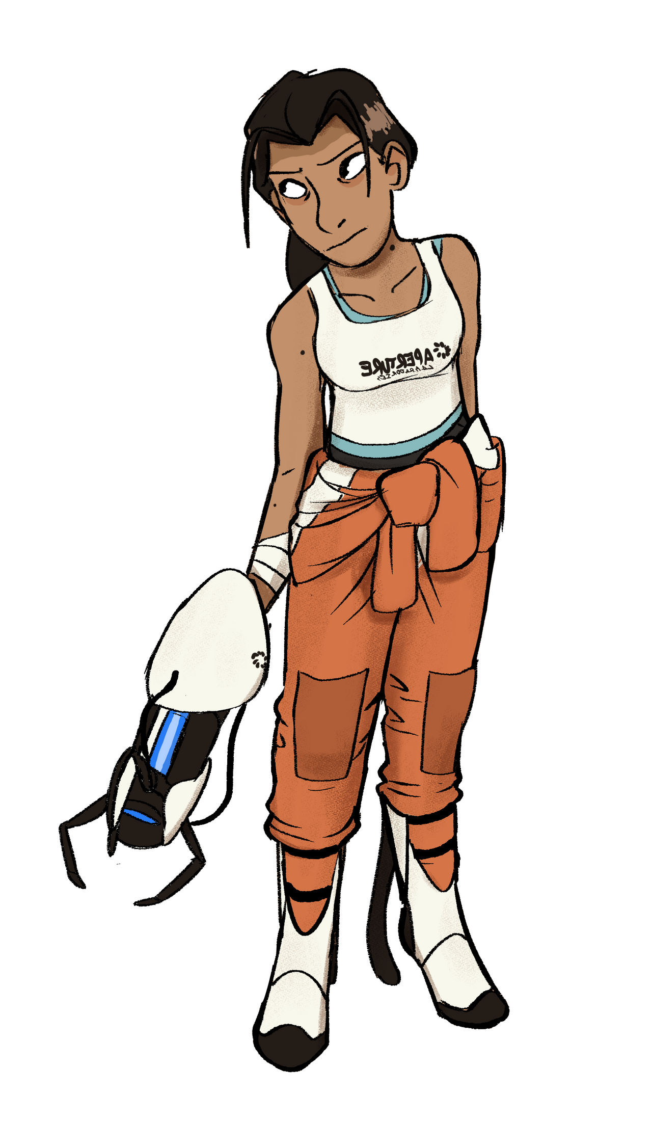 Buff Chell Chell Redesign by Bellasauruss on DeviantArt