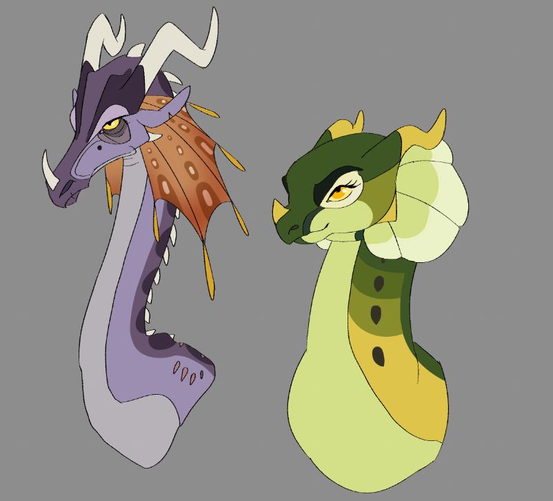 Rainwing Ruff Two RainWing Queens by Bellasauruss on DeviantArt
