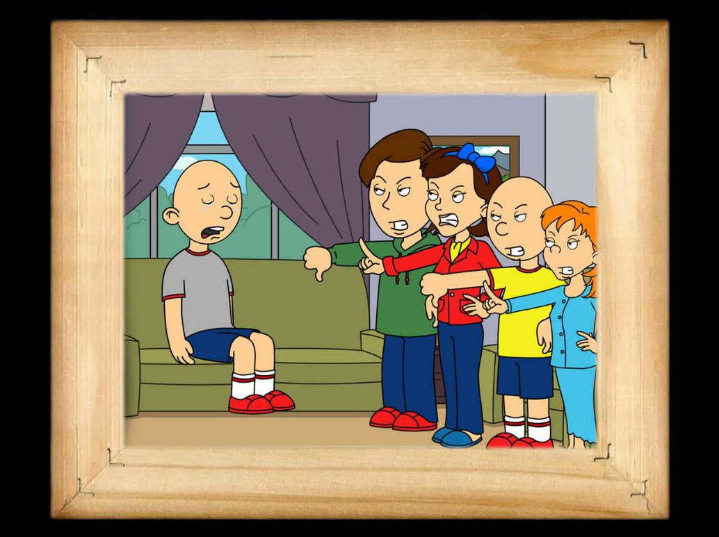 Classic Caillou Gets Grounded picture frame by Dylan202372 on DeviantArt