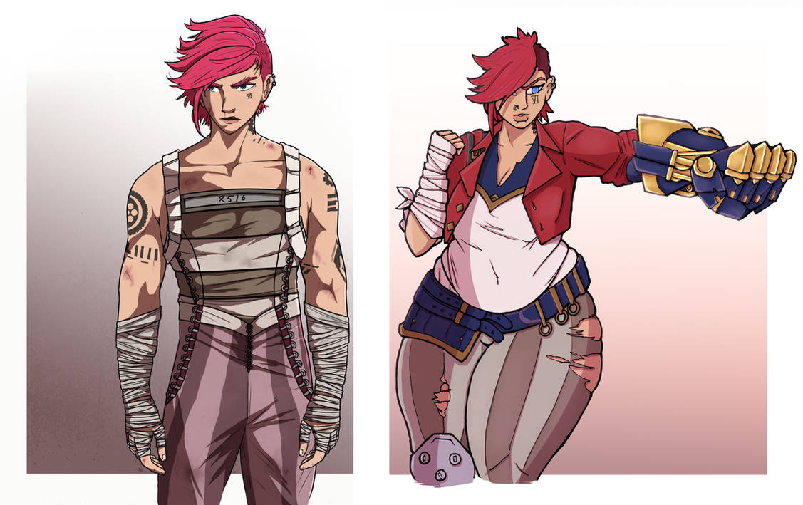Vi - Arcane (Collab) by SilverPathfinder on DeviantArt