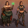 Meriel and Maisha - Twin Opposites (Commission)