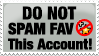 DO NOT Spam Fav Stamp