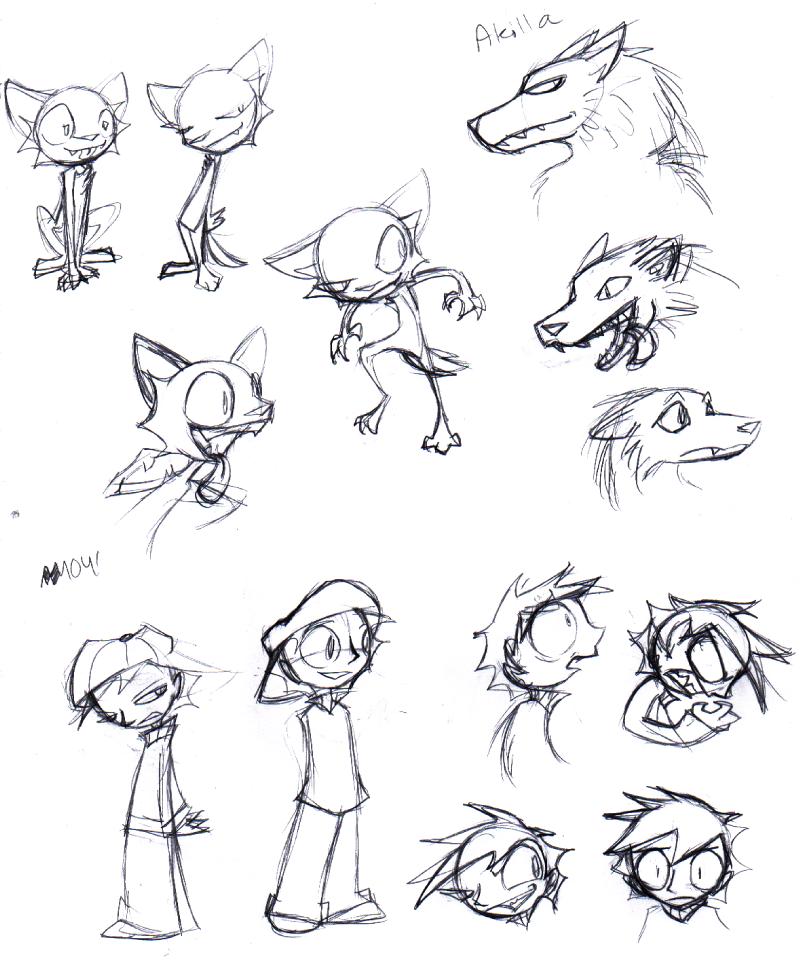 Toby The Werewolf Sketches