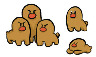 Mega Diglett and Dugtrio