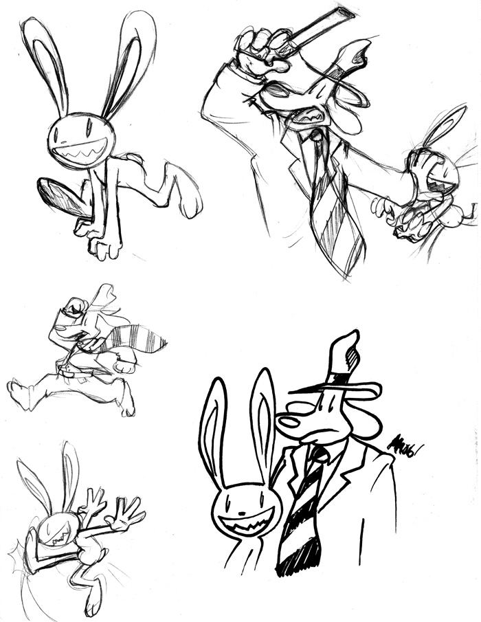Sam And Max Sketches By Anniemae04 On Deviantart