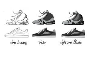 Shoes in Vector Art