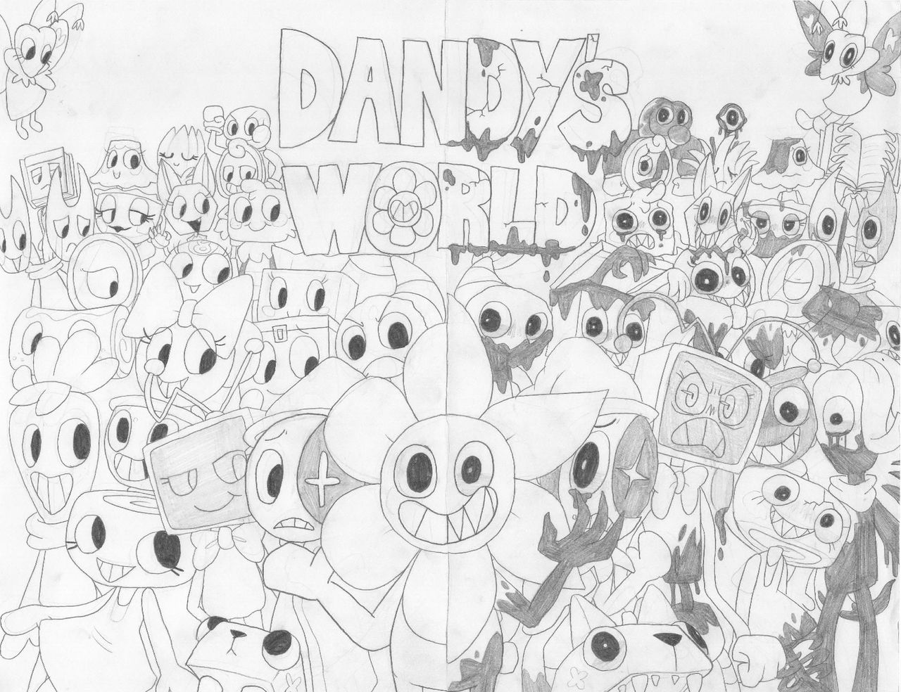 Deviantart Dandy Dandy's World Title Concept by TheToppingKing on DeviantArt