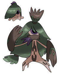 Fakemon - Metanik - #054 (#Brascadex) Name: Degrast Type: Grass/Ghost.  Ability: Natural cure. Species: Dead plant. Height: 0,60 Weight: 12kg  Evolution: Droeth (First Evolution/LVL 20). Description : Pokemon  carnivorous plant, are gluttons