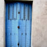 blue door