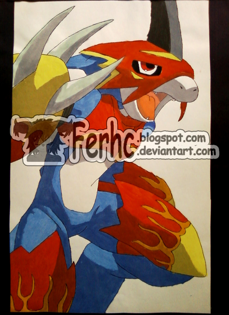 Flamedramon temperas.