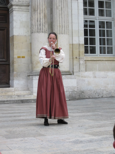 Woman Playing the Sackbut