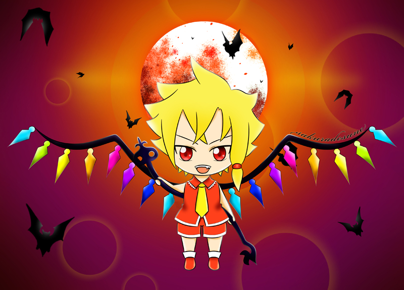 Chibi Flandre Scarlet (male version) colored