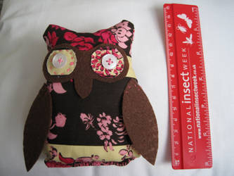 My Hand Made Fabric Owl - front