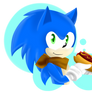 Sonic and his chilly dog :v