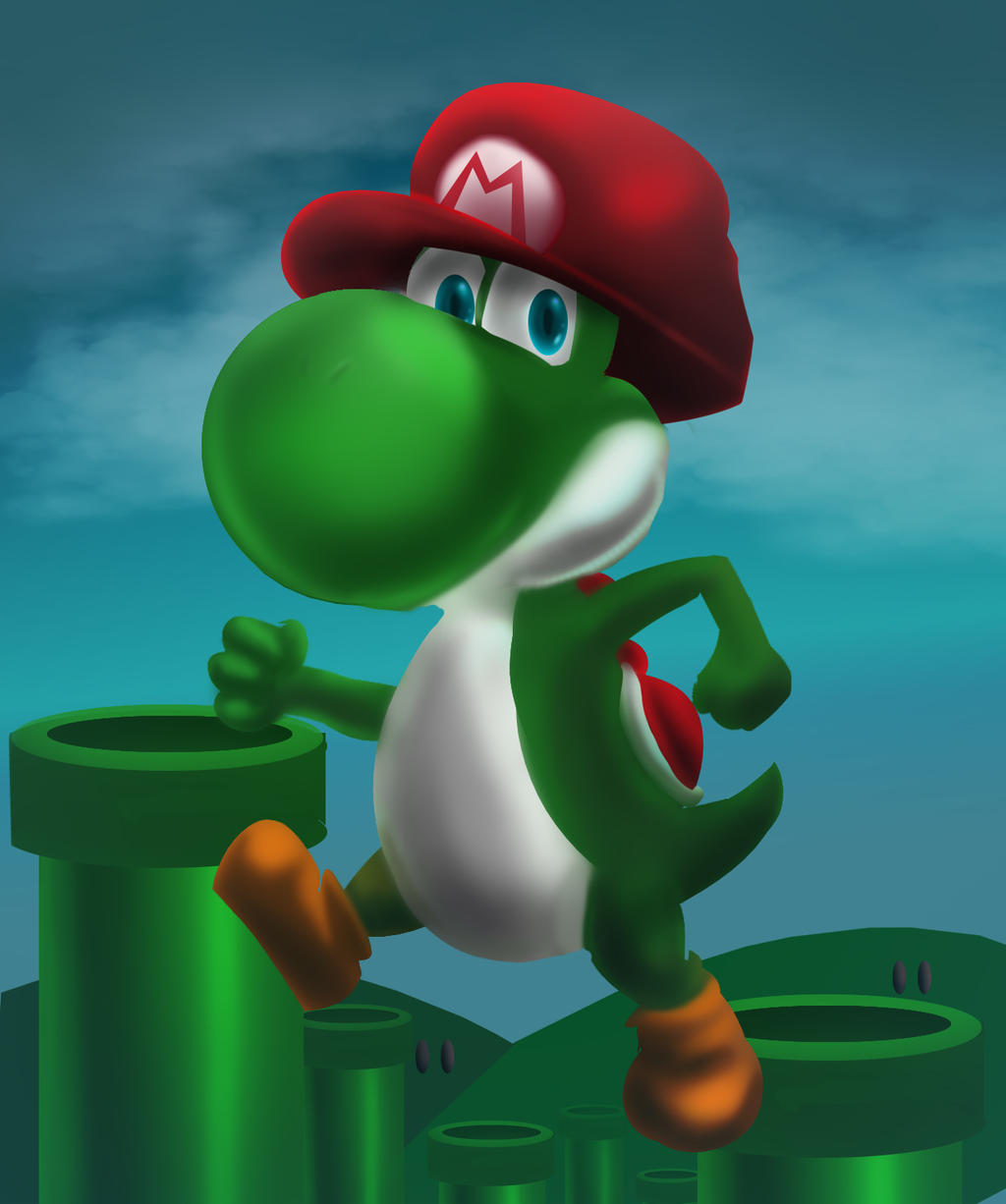 Yoshi Fandom Yoshi fan art by IvanKeno666 on DeviantArt