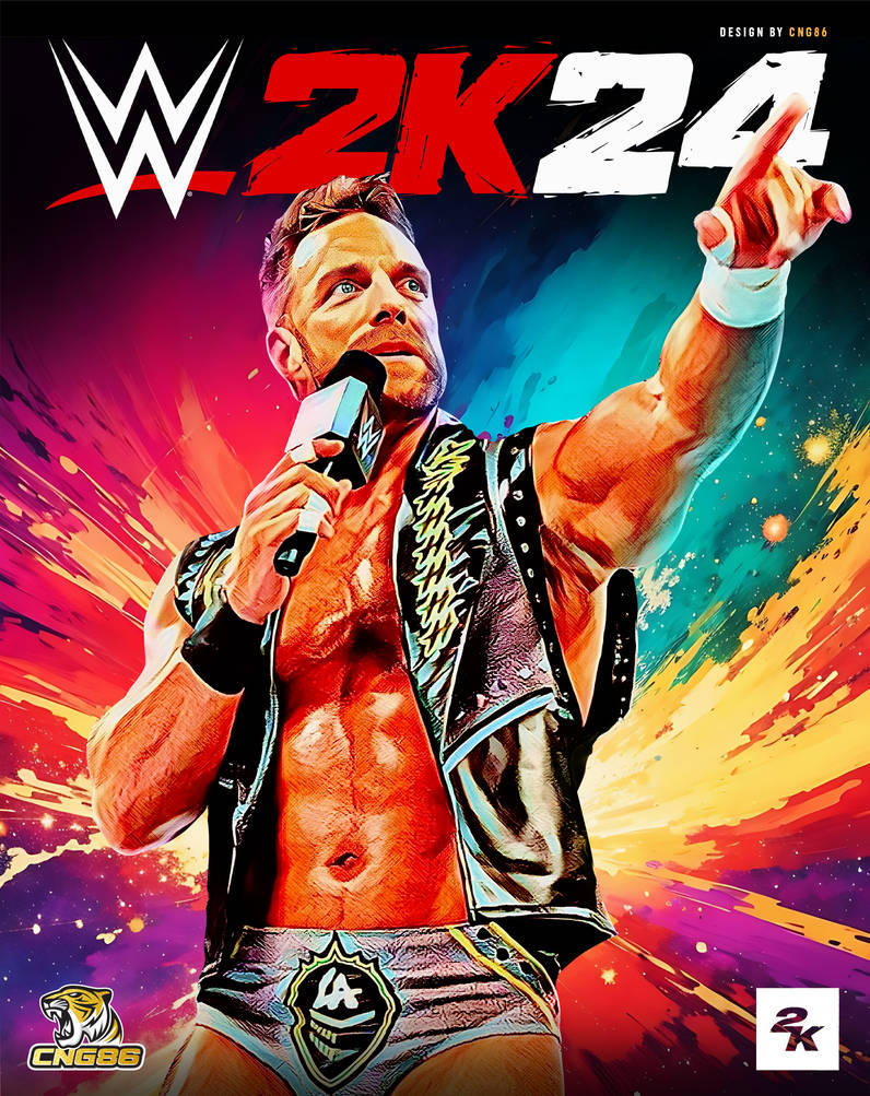 WWE 2K24 Cover Design 07 LA Knight by cngjl1986 on DeviantArt