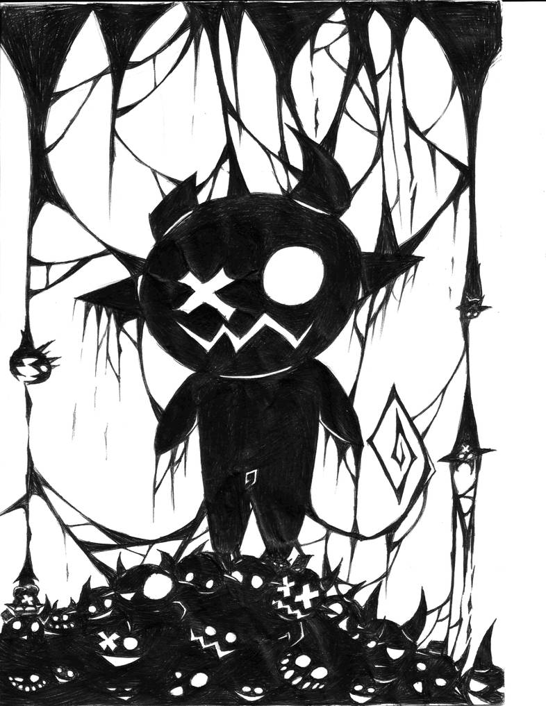 Demon Scrible BlackWhite Scribble Demons by LittleDeadMuffin on DeviantArt