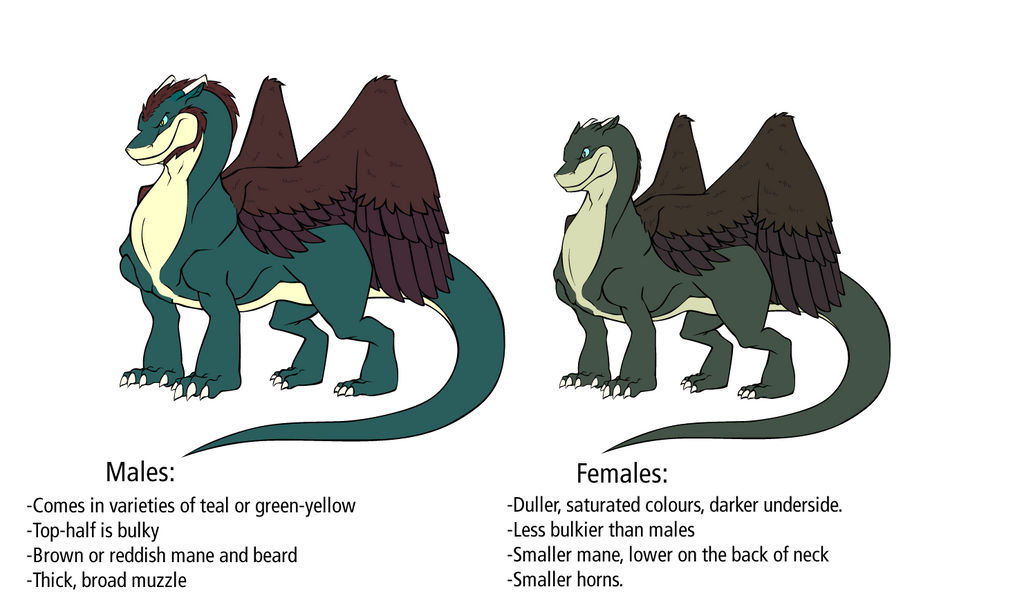 The Maned Raptor Dragon by Respeanut on DeviantArt