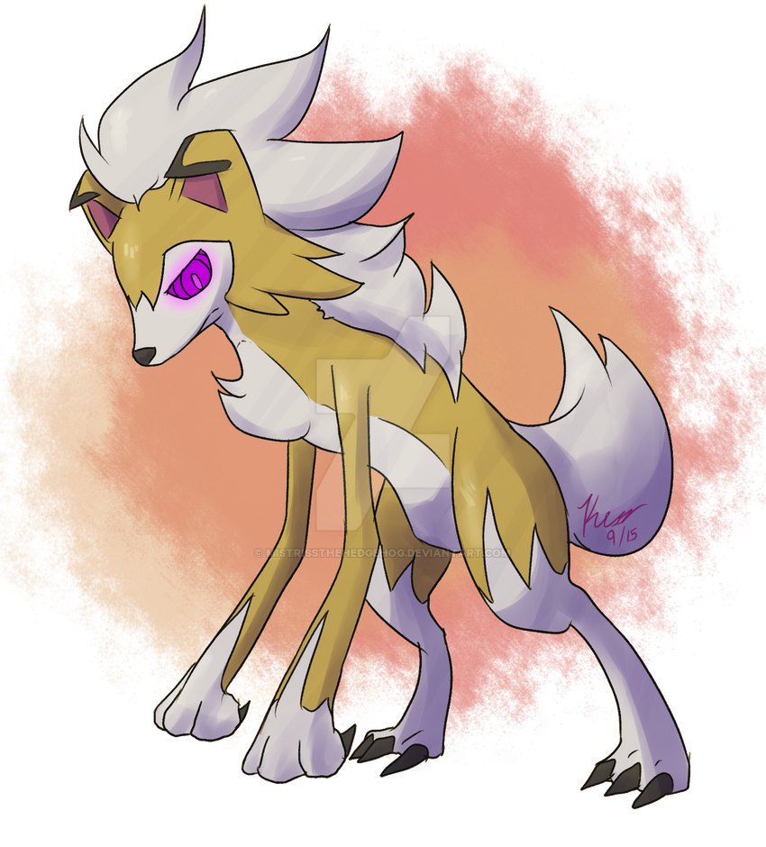 Dawn Form Lycanroc by MistrissTheHedgehog on DeviantArt