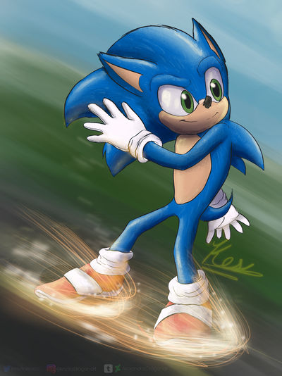 Found this really cool art of classic Sonic that Imma post on here