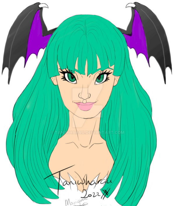 Morrigan Colors Morrigan Aensland from Darkstalkers - Portrait by Taniwharau on DeviantArt