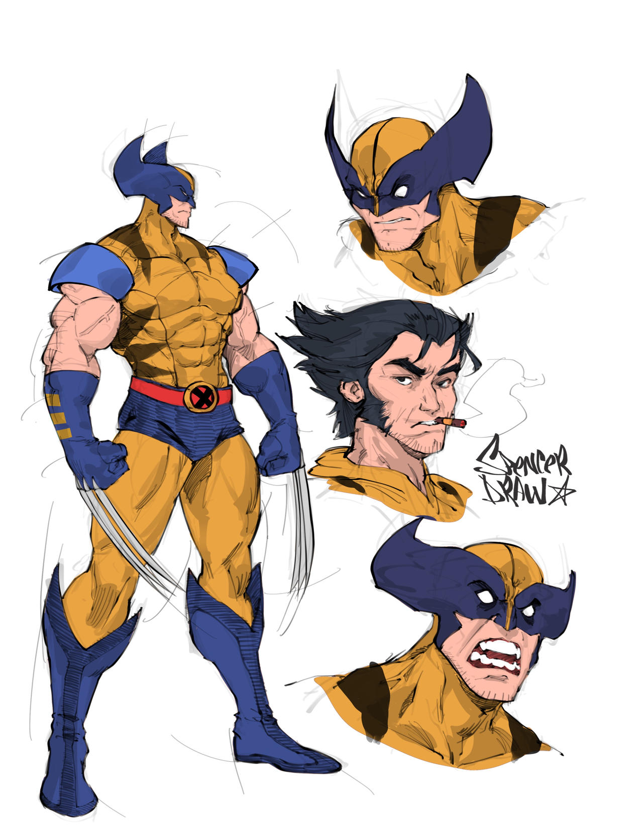 Wolverine classic suit concept by Spencerdraw on DeviantArt