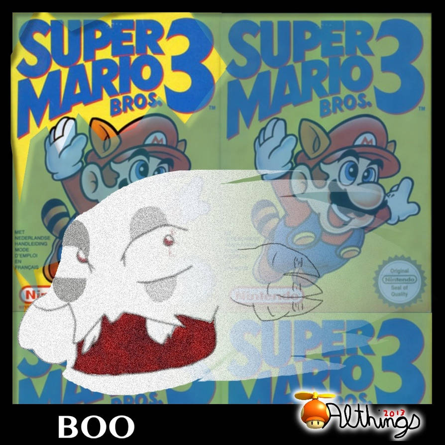 Boo - Super Mario Bros 3 (NES) by AllThingsVideoGames on DeviantArt