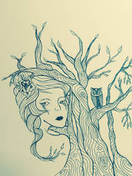 Girl tree