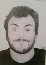 Jack Black. drawn 2014.