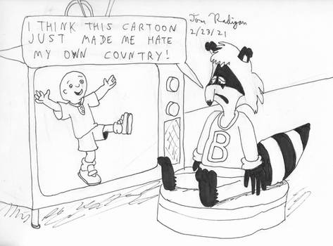 Bert Raccoon Reacts To The Caillou Cartoon