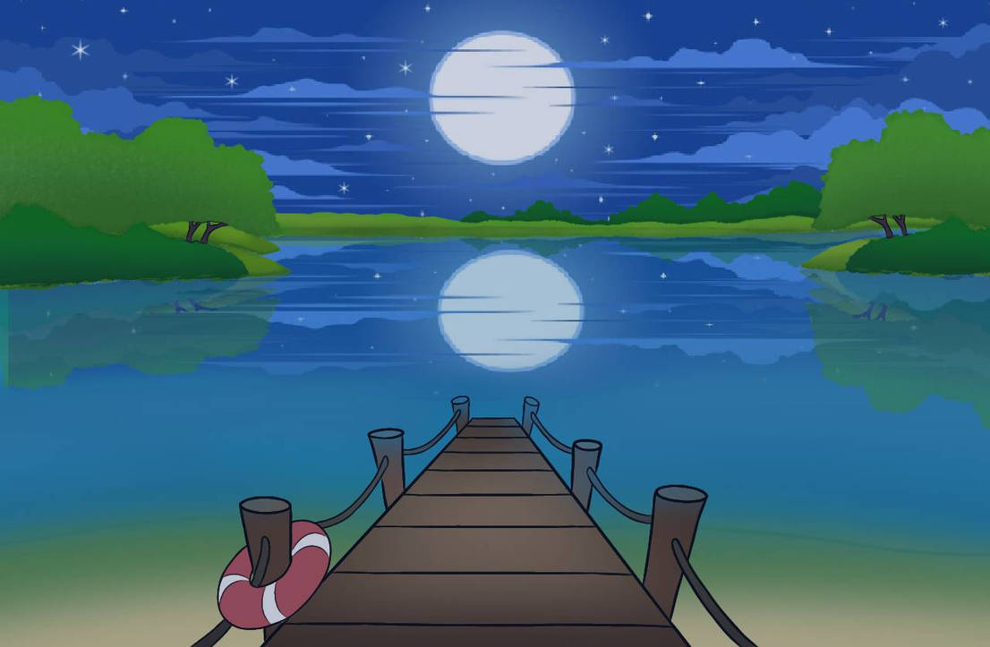 Drawing Night At Riverside RiverSide by Robinvel05 on DeviantArt