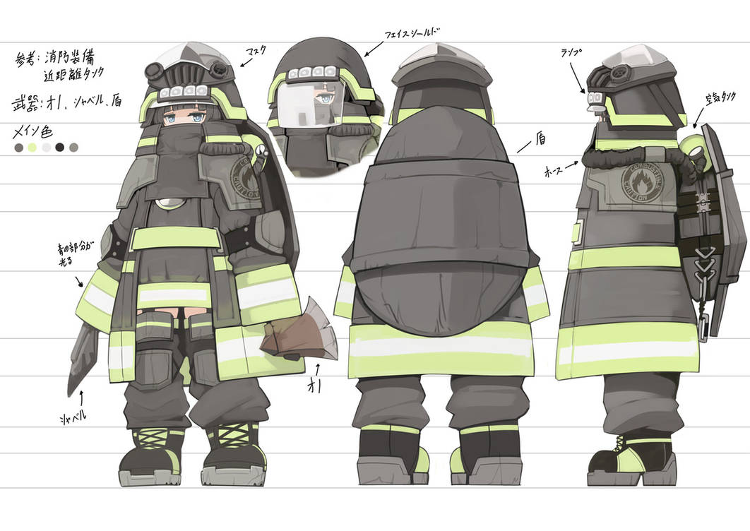 Splatoon Firefighter Fire Equipment by GenekKun on DeviantArt