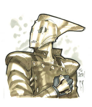 Rocketeer head sketch