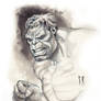Hulk Bust ( ink wash )