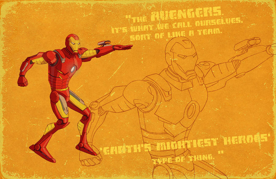 Iron man animated design