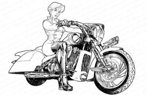 Rocketeer Bike and Pin Up