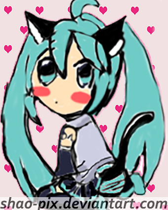 Hatsune Miku - Vocaloid by Shao-Pix