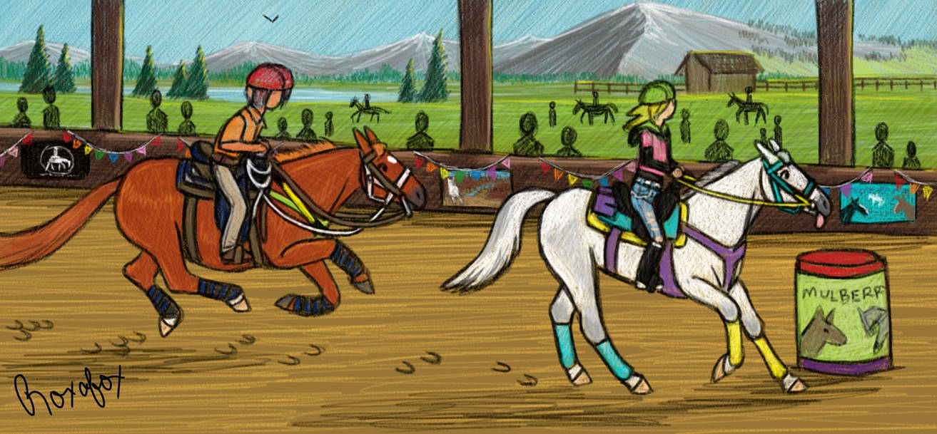 2022 pride show barrel race by Roxafox on DeviantArt