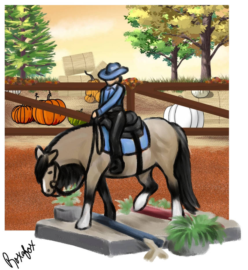 LSS Pumpkin Rodeo - Buddy and Nitro by Roxafox on DeviantArt
