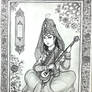 Persian Court Musician (Tar) of Safavid Dynasty