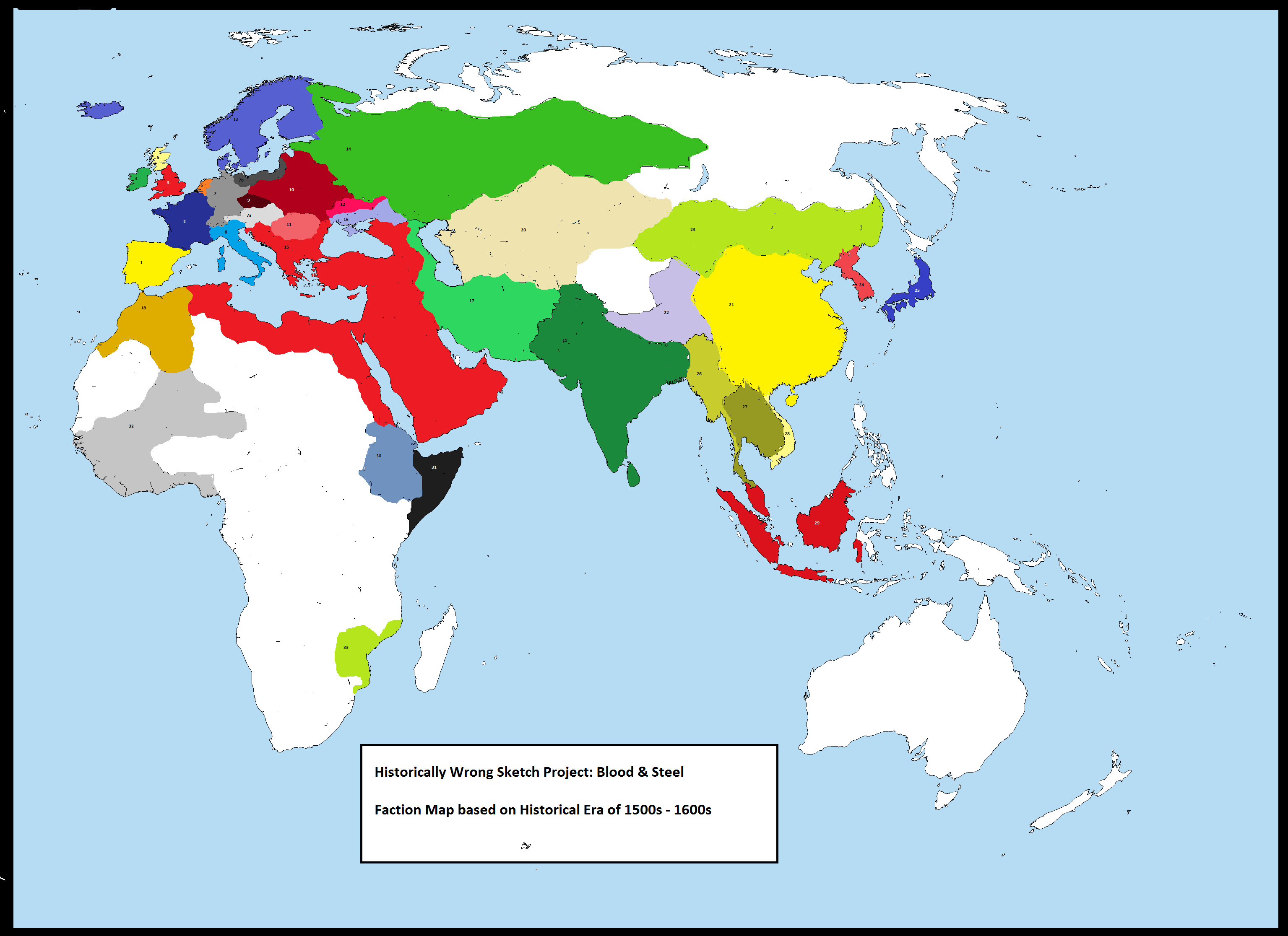 HWS Project Blood and Steel - Faction Map v.2.10